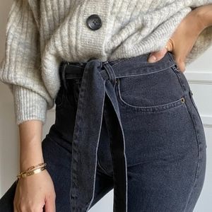Nanushka Tie Waist Jeans M (Size 2/4)
